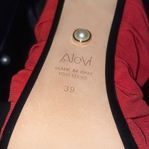 Alevi Milano Shanina 110 Look net red mules - Picture 16 of 17